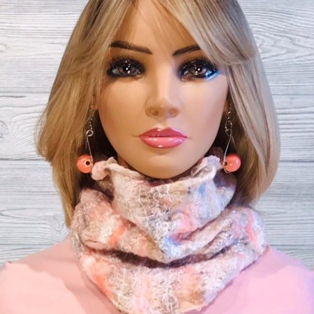 Shimmering Pink Cowl